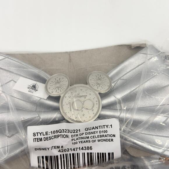 Disney Loungefly 100 Years Platinum Headband Ears Mickey Pluto Donald main image 4